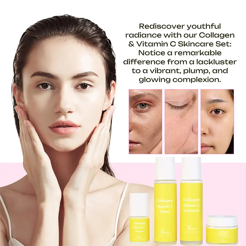 Collagen & Vitamin C Skin Care Set Effect